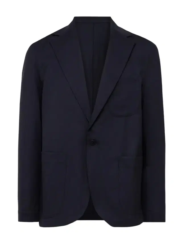 Unstructured Wool Suit Jacket - Men