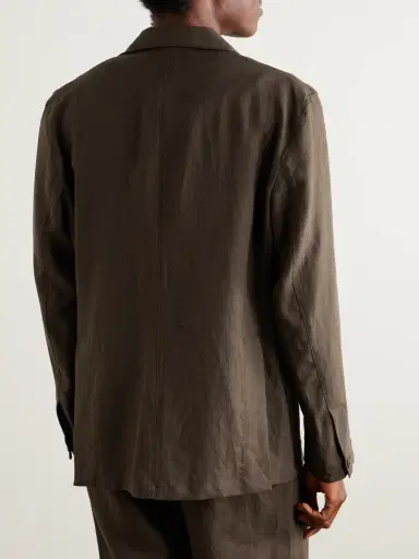 Stòffa Unstructured Washed-Linen Blazer - Men | Thumbnail 3 Stòffa Unstructured Washed-Linen Blazer - Men | Thumbnail 3