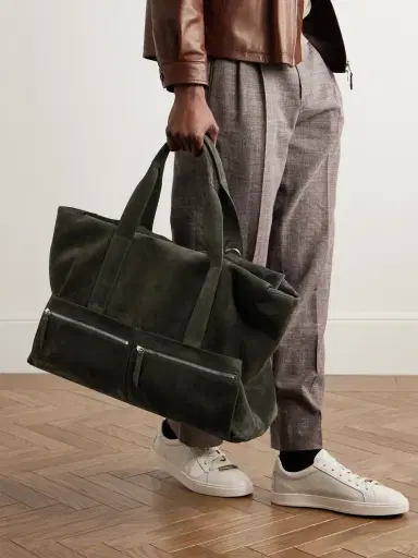 Métier Racer 53 Suede Weekend Bag - Men | Thumbnail 2 Métier Racer 53 Suede Weekend Bag - Men | Thumbnail 2