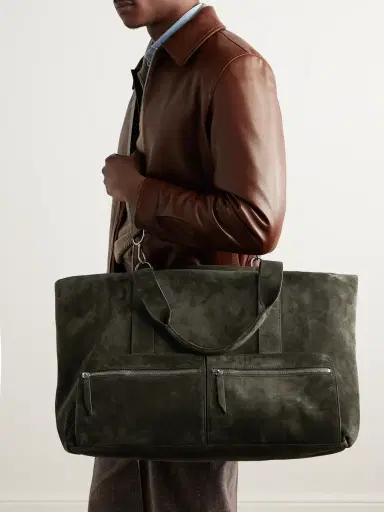 Métier Racer 53 Suede Weekend Bag - Men | Thumbnail 6 Métier Racer 53 Suede Weekend Bag - Men | Thumbnail 6