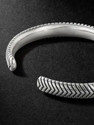 David Yurman Chevron Sterling Silver Cuff - Men | Thumbnail 3