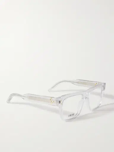 DIOR Eyewear CD DiamondO S6I Transparent Square Acetate Glasses - Men | Thumbnail 3 DIOR Eyewear CD DiamondO S6I Transparent Square Acetate Glasses - Men | Thumbnail 3
