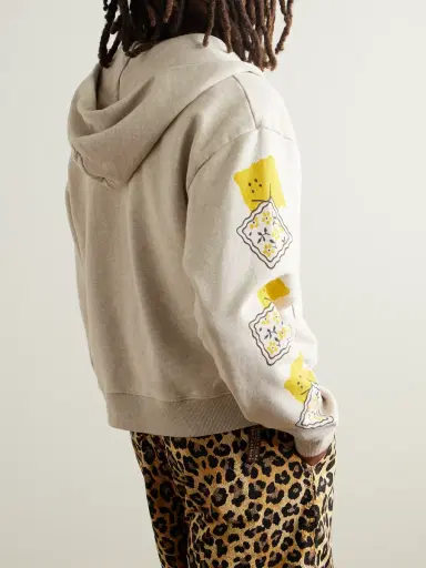 KAPITAL Printed Cotton-Jersey Zip-Up Hoodie - Men | Thumbnail 3 KAPITAL Printed Cotton-Jersey Zip-Up Hoodie - Men | Thumbnail 3