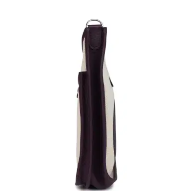 HERMÈS Hermes Evelyne III PM Cassis Clemence and Ecru Toile H Palladium Hardware | Thumbnail 4