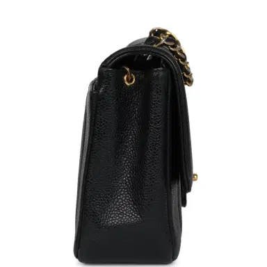 Chanel Vintage Chanel Medium Vertical Flap Bag Black Caviar Gold Hardware | Thumbnail 4 Chanel Vintage Chanel Medium Vertical Flap Bag Black Caviar Gold Hardware | Thumbnail 4