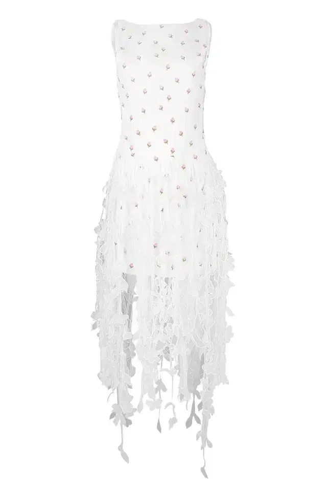 Giambattista Valli Floral Applique Dress