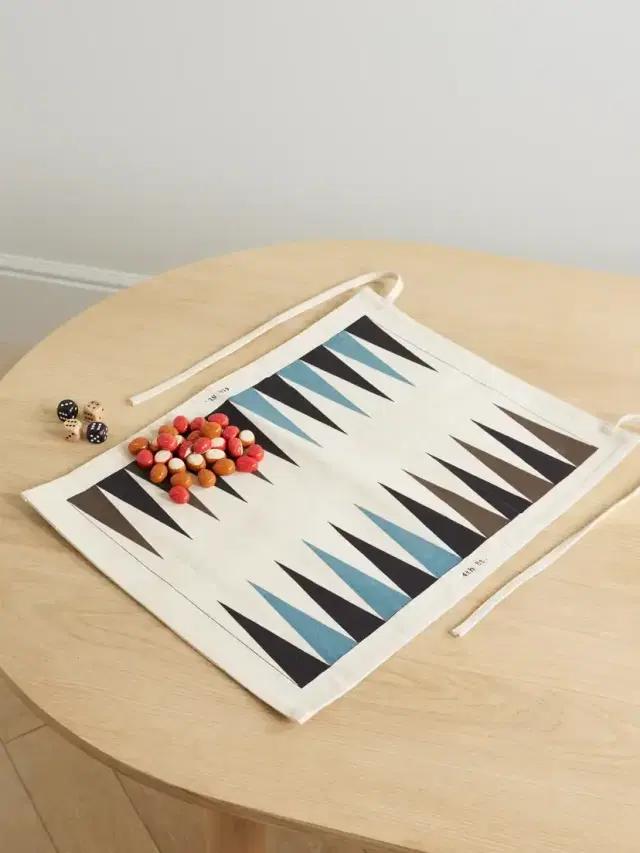 Fourth Street Canvas, Wood And Metal Backgammon Set