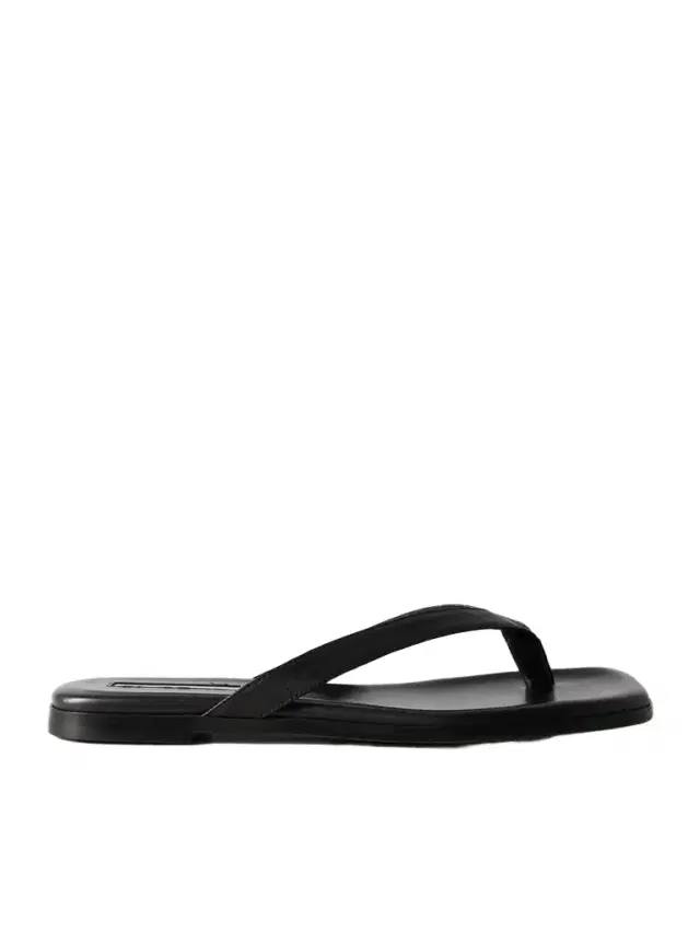 Meta Leather Flip Flops