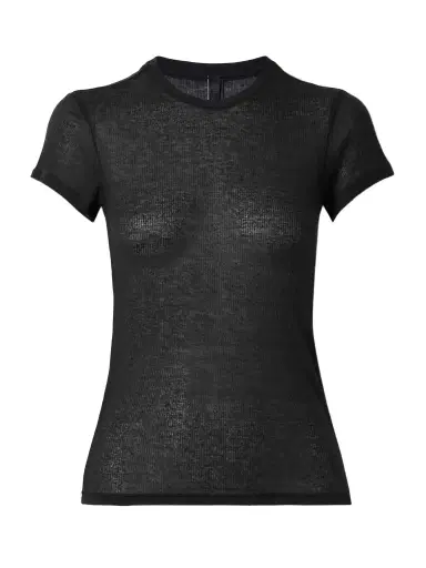 Skims Sheer Stretch-jersey T-shirt - Soot | Thumbnail 1 Skims Sheer Stretch-jersey T-shirt - Soot | Thumbnail 1