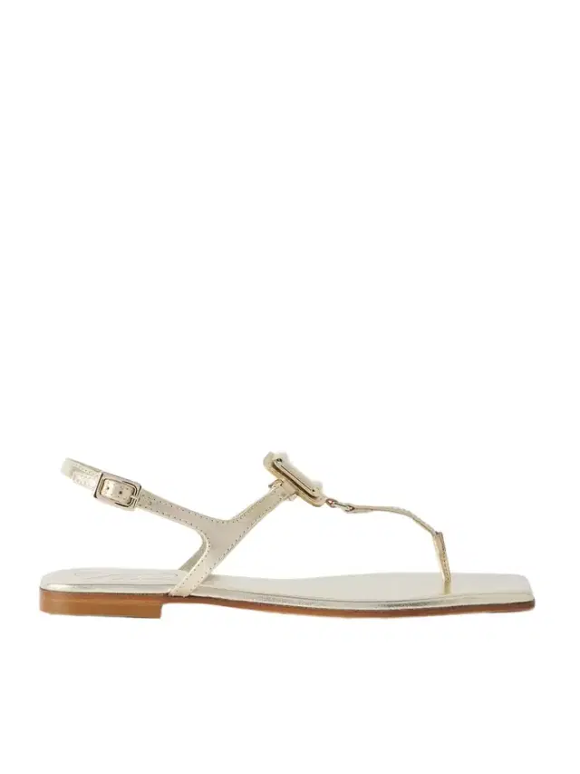 Roger Vivier Viv By The Sea Metallic Leather Sandals