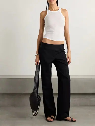 Skims Sheer Stretch-jersey Tank - Snow | Thumbnail 2