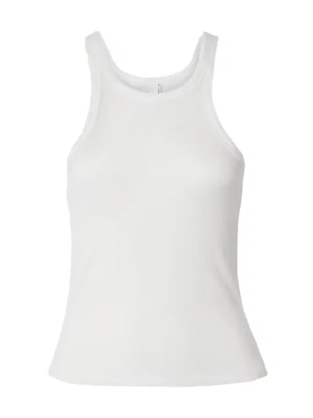Sheer Stretch-jersey Tank - Snow