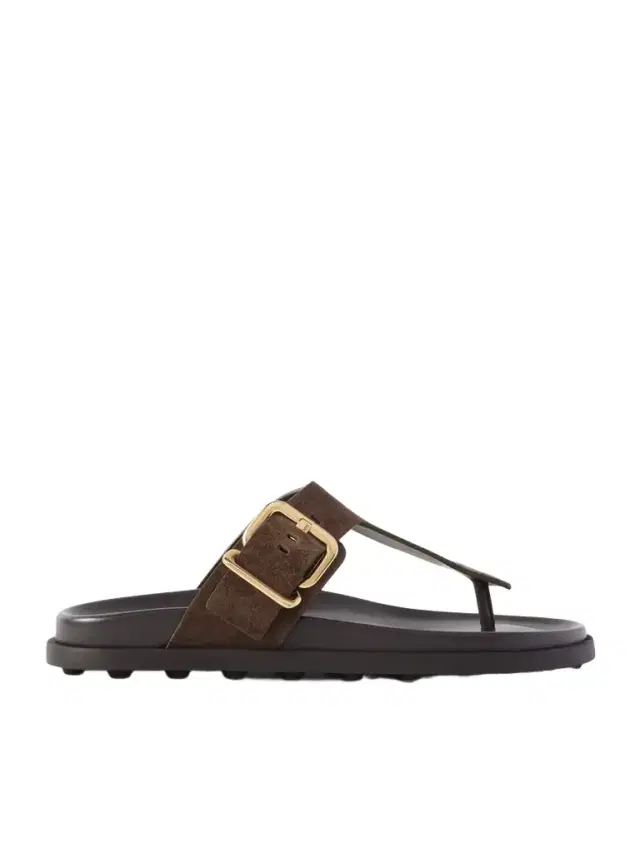 Buckled Suede Sandals