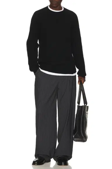 SCHOTT Ribbed Wool Crewneck Sweater | Thumbnail 5