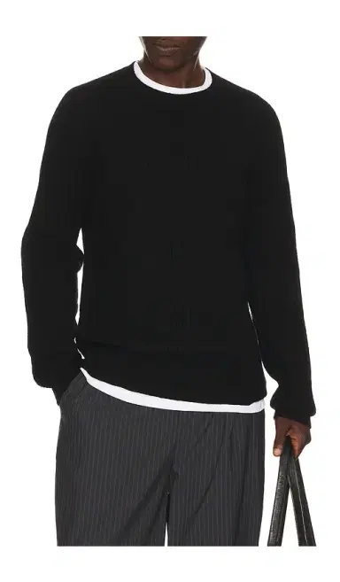 SCHOTT Ribbed Wool Crewneck Sweater | Thumbnail 1