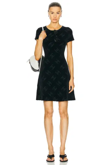 Chanel Chanel Velour Dress | Thumbnail 1 Chanel Chanel Velour Dress | Thumbnail 1