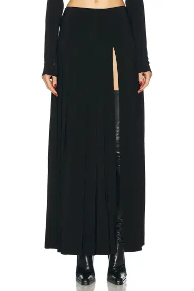 Norma Kamali for FWRD Pleated Long Skirt | Thumbnail 2 Norma Kamali for FWRD Pleated Long Skirt | Thumbnail 2