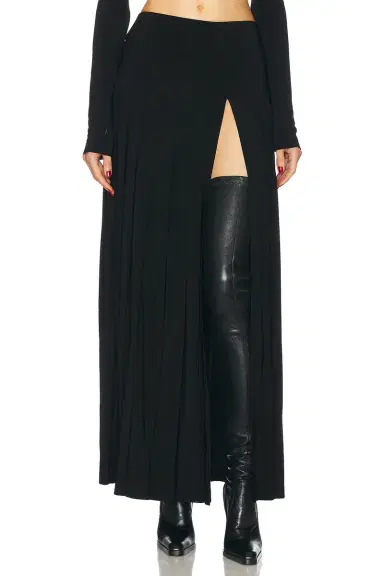 Norma Kamali for FWRD Pleated Long Skirt | Thumbnail 1 Norma Kamali for FWRD Pleated Long Skirt | Thumbnail 1