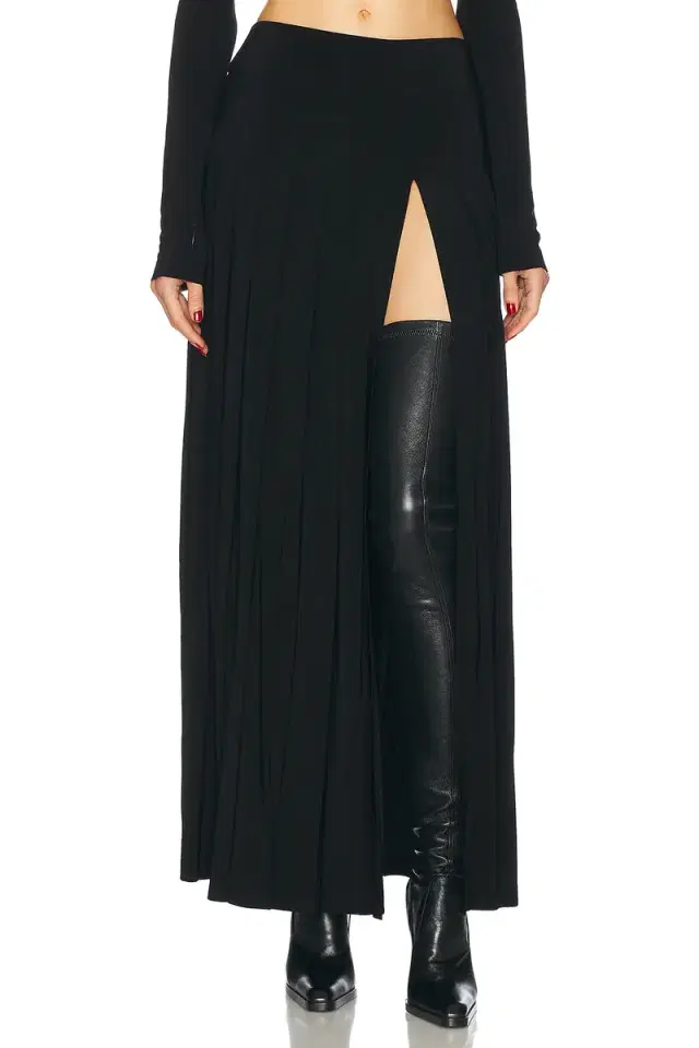 Norma Kamali for FWRD Pleated Long Skirt