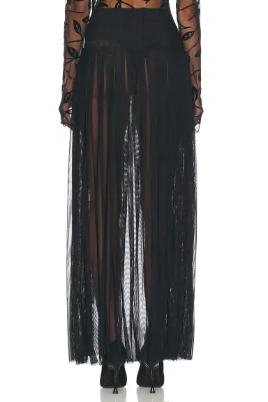 Norma Kamali Pleated Long Skirt | Thumbnail 4 Norma Kamali Pleated Long Skirt | Thumbnail 4