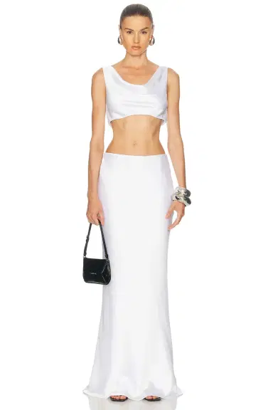 Norma Kamali Bias Obie Skirt | Thumbnail 5 Norma Kamali Bias Obie Skirt | Thumbnail 5