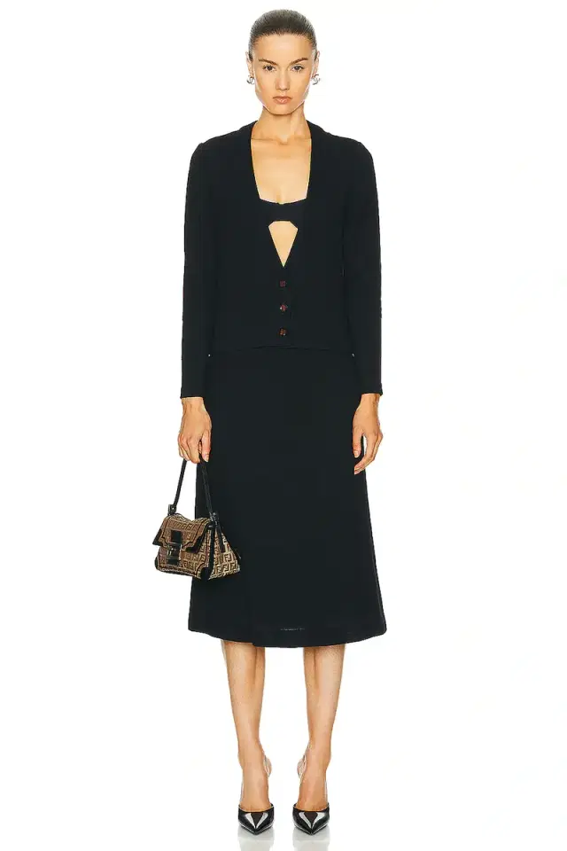 chanel Chanel 1999 Cardigan & Skirt Set