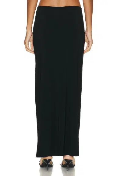 Norma Kamali Side Slit Long Skirt | Thumbnail 4 Norma Kamali Side Slit Long Skirt | Thumbnail 4