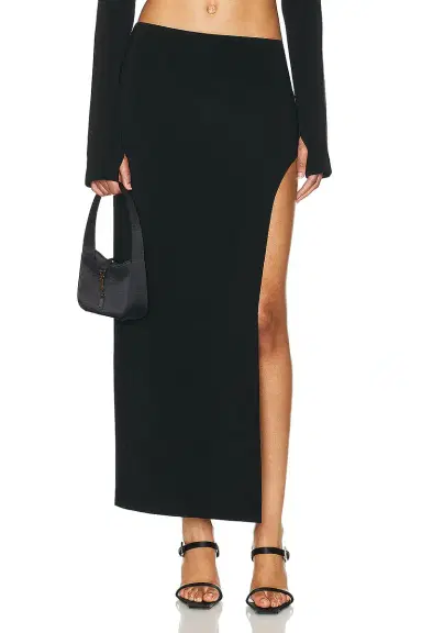 Norma Kamali Marissa Wide Slit Skirt | Thumbnail 1