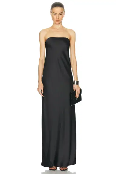 Norma Kamali Bias Strapless Gown | Thumbnail 1 Norma Kamali Bias Strapless Gown | Thumbnail 1