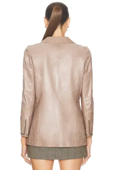 Chanel Chanel Leather Blazer | Thumbnail 3 Chanel Chanel Leather Blazer | Thumbnail 3