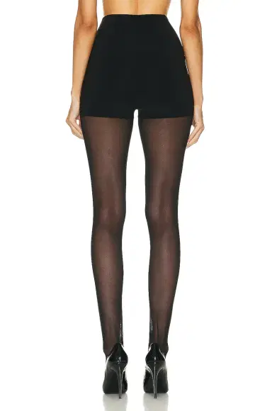 Norma Kamali Legging with Mesh Bottom Footie | Thumbnail 3