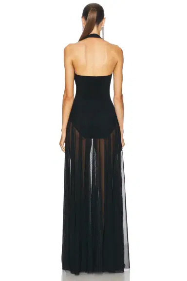 Norma Kamali Cayla Flared Gown | Thumbnail 3 Norma Kamali Cayla Flared Gown | Thumbnail 3