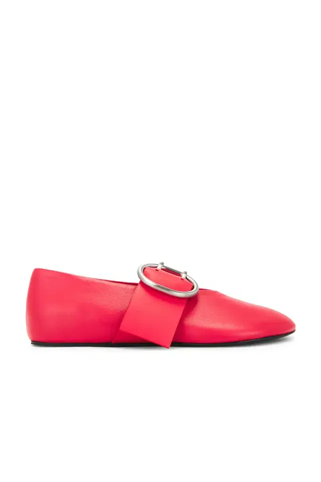 Jil Sander Cannolo Buckle Ballerina Flat