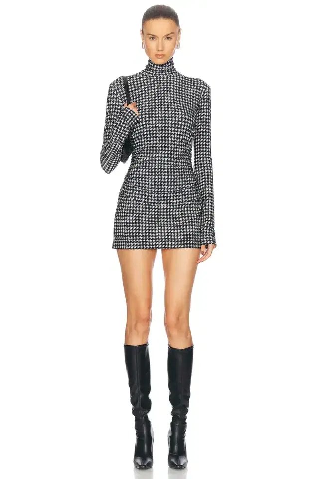 Norma Kamali Long Sleeve Turtleneck Pickleball Dress