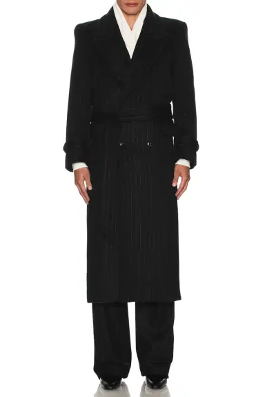 Saint Laurent Manteau Crante Coat | Thumbnail 4 Saint Laurent Manteau Crante Coat | Thumbnail 4