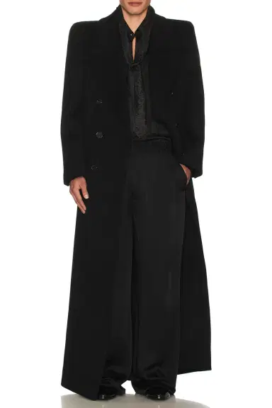 Saint Laurent Manteau Manche Monte Coat | Thumbnail 4 Saint Laurent Manteau Manche Monte Coat | Thumbnail 4