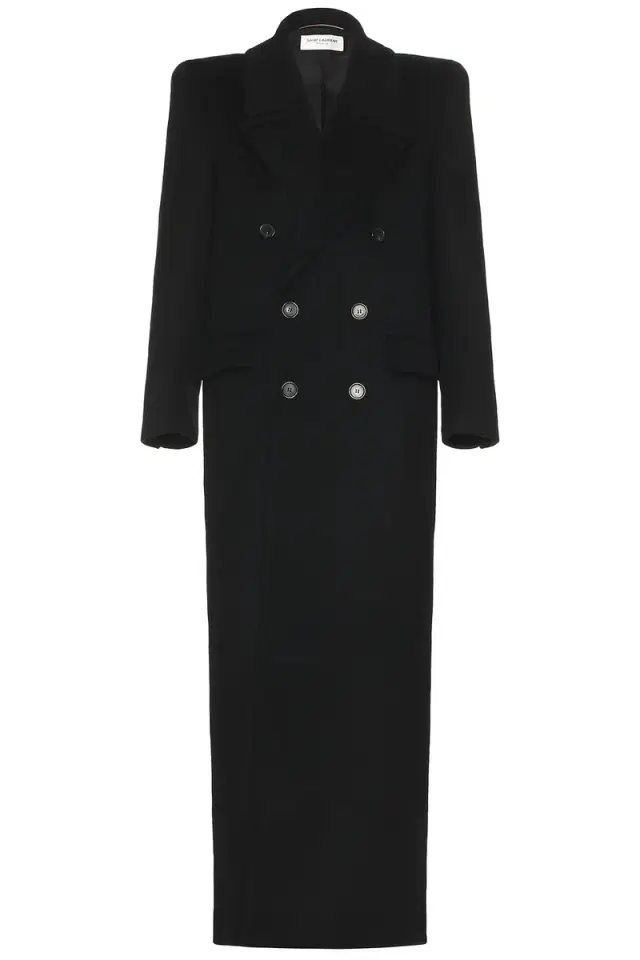 Saint Laurent Manteau Manche Monte Coat