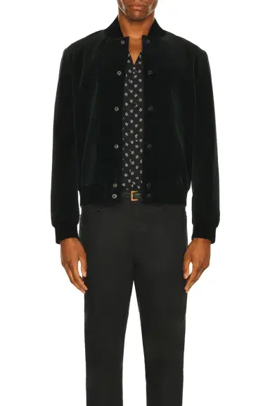Saint Laurent Signature Logo College Jacket | Thumbnail 3 Saint Laurent Signature Logo College Jacket | Thumbnail 3