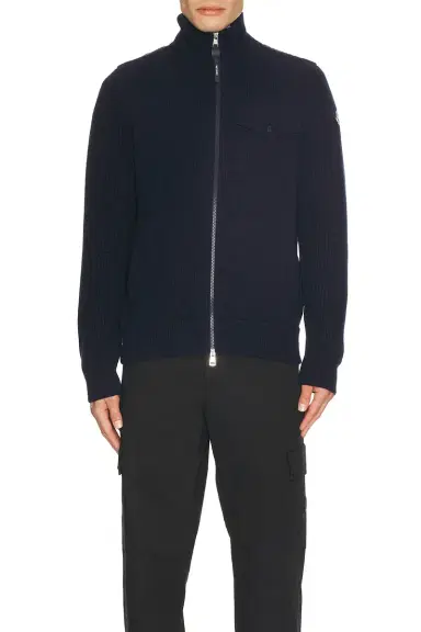Moncler Zip Up Cardigan | Thumbnail 4 Moncler Zip Up Cardigan | Thumbnail 4