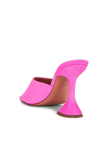 Amina Muaddi Lupita Suede Slipper Mule | Thumbnail 3 Amina Muaddi Lupita Suede Slipper Mule | Thumbnail 3