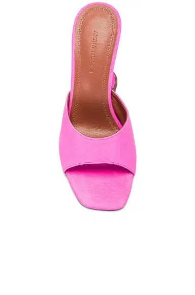 Amina Muaddi Lupita Suede Slipper Mule | Thumbnail 4 Amina Muaddi Lupita Suede Slipper Mule | Thumbnail 4