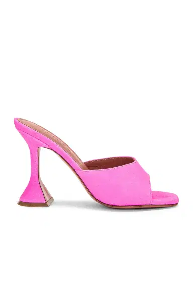 Amina Muaddi Lupita Suede Slipper Mule | Thumbnail 1 Amina Muaddi Lupita Suede Slipper Mule | Thumbnail 1