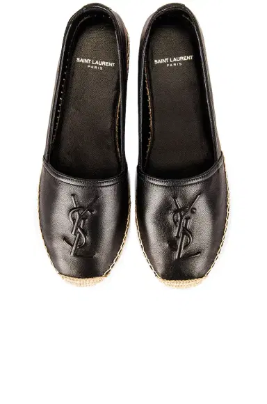 Saint Laurent Logo Flat Espadrille | Thumbnail 1 Saint Laurent Logo Flat Espadrille | Thumbnail 1