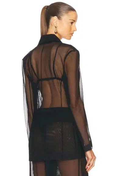 Norma Kamali Classic Single Breasted Jacket | Thumbnail 4