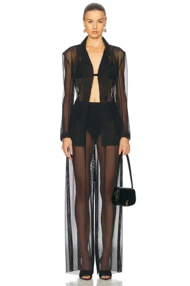 Norma Kamali Classic Single Breasted Jacket | Thumbnail 5