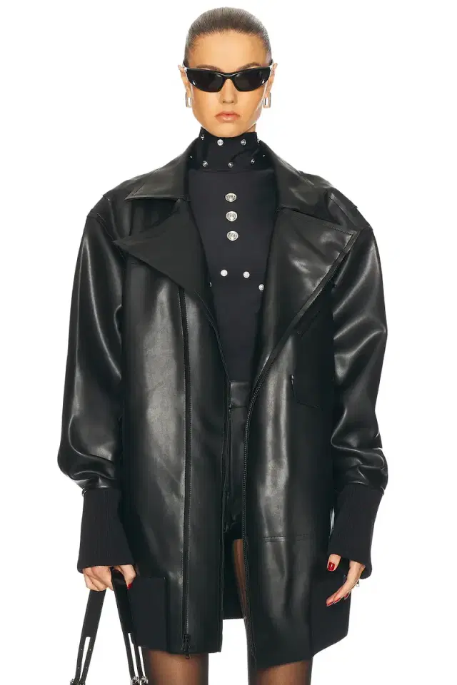 Norma Kamali Oversized Moto Jacket