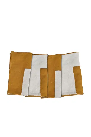 Misette Linen Embroidered Napkins Set Of 4 | Thumbnail 3