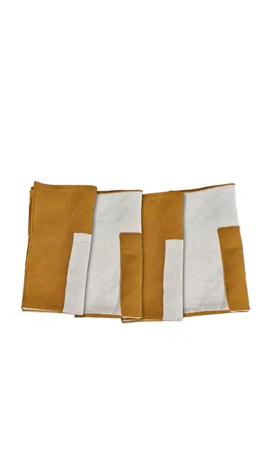Misette Linen Embroidered Napkins Set Of 4 | Thumbnail 1