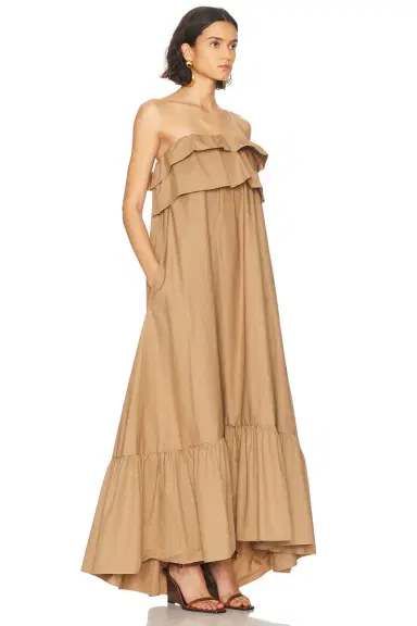 Saint Laurent Strapless Maxi Dress | Thumbnail 3 Saint Laurent Strapless Maxi Dress | Thumbnail 3