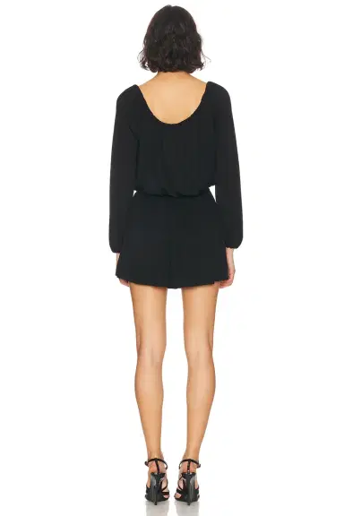 Saint Laurent Long Sleeve Mini Dress | Thumbnail 3